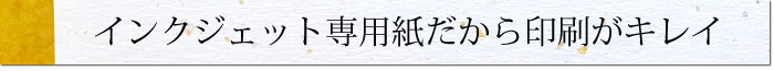 手づくりプラン　インクジェットでキレイ